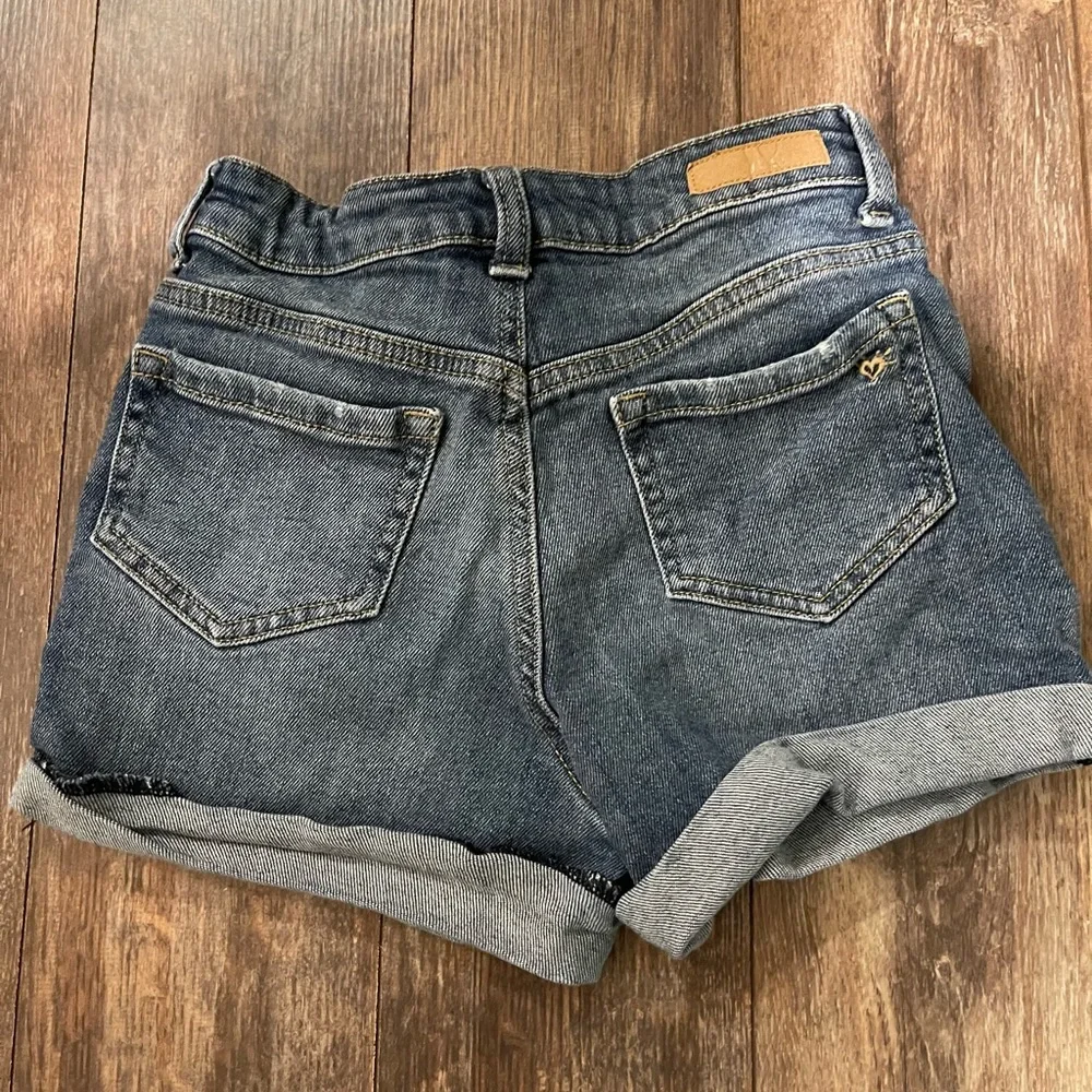 Justice Distressed Blue Jean Shorts